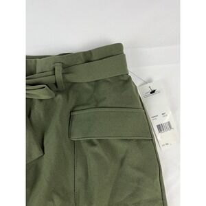 NY Collection Women's PXL Olive Green Belted Cargo Midi‎ Skirt New With Tags